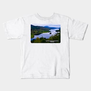 Loch Tummel from Queen's View, Perthshire, Scotland Kids T-Shirt